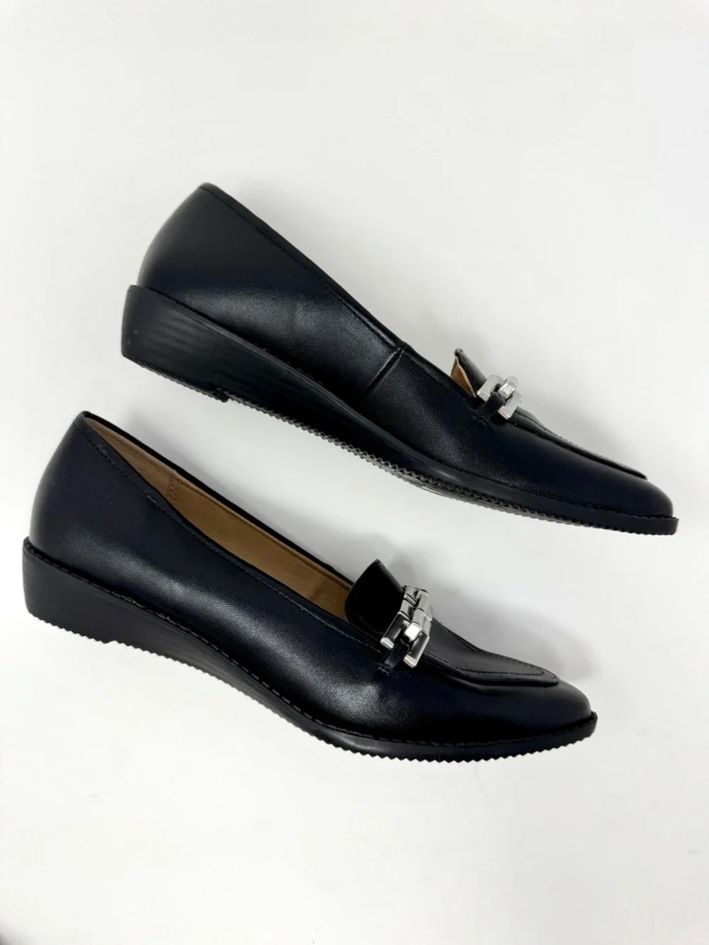 Adrienne Vittadini Women's Carolyn Detailed Slip-on Moc Wedge Loafers